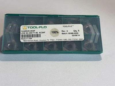 Tool Flo Laydown Threading Insert: LDS54438FT#2 AC54F, Carbide (pack of 10)