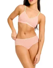 [Modibodi] Boudoir Hi Waist Period Brief Moderate in Heavy Pink