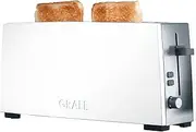 GRAEF Long Slot Toaster TO 91, Stainless Steel, White