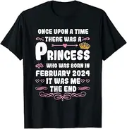 [X.Style] Once Upon a time There was a Princess. February 2024 ds1372 T-Shirt (M) Black