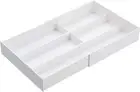 Yamazaki sliding cutlery storage expansion contraction & slide tray white 3382