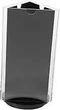 Angoily Acrylic Rotatable Tabletop Menu Display Stand Double Sided Desktop Paper Holder Rotating Sign Holder for Restaurants Weddings Exhibitions and Events
