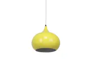 Mini Kirby Inverted Bowl Metal Pendant Light Lamp - Luminous Yellow.