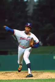 Ferguson Jenkins The Texas Rangers 1974 Old Baseball Photo
