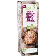 Macro Berry Cashew Snack Ball With Nut Butter 3 pack