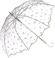 [2025] Wpc. Pokemon [Vinyl Umbrella] Together Happiness Beige (Eevee) Long Umbrella Rain Umbrella Ribs 24.0 inches (61 cm) Large Jump Collaboration Cute Piping Fashionable Ladies SNS Shine PT-PM03-001