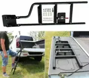 Foldable Rear Tailgate Foot Step Ladder Fits for Mazda BT-50 UP UR 2011-2024