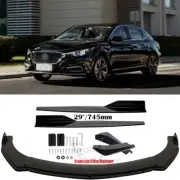 For MG MG5 MG6 4DOOR Front Bumper Lip + Rear Diffuser +Side Skirt Black Splitter (for: MG)
