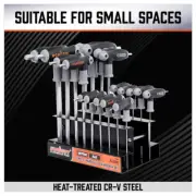 18-Piece T-Handle Hex Key Set, SAE/Imperial & Metric Sizes Allen AU Stock ✨