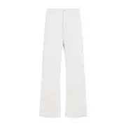 [Carhartt Wip] Carhartt Wip-Natural White Cotton Drewe Pants-Uomo L STAND