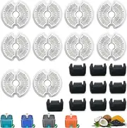 KuangBiao Cat water fountain filters replacement,Compatiable with Wonder Creature and AONBOY 67oz/2L with Pre-Filter Sponges (10-Pack)