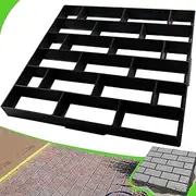 CJGQ Plus Size 19.7"x19.7"x1.7" Concrete Molds Walk Maker Reusable Path Brickform Stepping Stone Paver Lawn Patio Yard Garden DIY Walkway Pavement Moulds （Irregular Bricks）