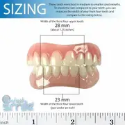Natural shade Instant Comfort Fit Flex Teeth Transform Your Smile in Minutes, with complete Upper and lower sets flexible & comfortable to wear