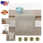 Luxurious 100% Pure Linen Table Runner - 18 x 90 Inches for Special Occasions