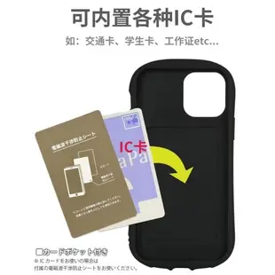 (日本進口)不二家FUJIYA蘋果手機殼適用于iPhone12/12pro可內置IC卡高強度鋼化玻璃TPU雙重保護防摔無劃痕