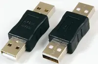 在飛比找Yahoo!奇摩拍賣優惠-USB2.0公對公轉接頭 延長介面 USB公轉公 USB公對