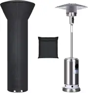 Patio Heater Covers with Zipper and Storage Bag,Waterproof,Dustproof