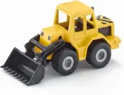 SIKU 0802, Front Loader, Metal/Plastic, Yellow/Black, Movable Front Loader