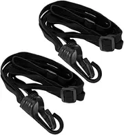 Gogogmee 2Pcs Motorcycle Helmet Securing Rope Durable Elastic Cargo Tie Down Straps with Dual Hooks Lightweight and Compact for Helmets Luggage and Outdoor Use