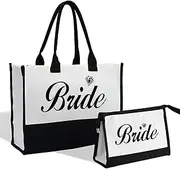 [BUZCOZY] Canvas Tote Bag, Bridesmaid Proposal Gifts, Bride Bag,Gift for Wedding,engagement bachelorette party