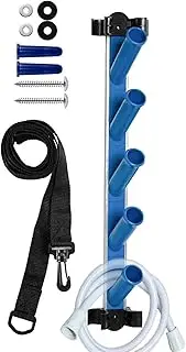 Pool Tool Holder, Pool Equipment Organizer, Fence Hook for Pool Equipment Organizer | Pool Supply Storage for Ground Pool Accessories such as Telescopic Poles, Skimmer Nets