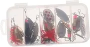 GANAZONO Pcs Spinnerbait Kit Fishing Lures Spinnerbaits Hooks Freshwater Saltwater Lures for Christmas