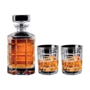 Cellar Premium Premium Luxe Crystal Glass 3 Piece Whisky Decanter Set
