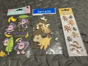 Stickers Monkey Chimpanzee Scrapbook Card Making 3D Monkeys Lot of 3 NIP