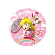 10PC Princess Peach Plates 7" Party Supplies Birthday Decorations