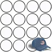 15 PCs Sublimation Patches - Iron On Blank Patches for DIY Crafts Hats Caps Backpack Uniforms (Round / 15PCs)