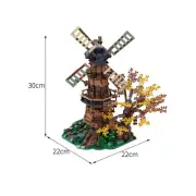C6142 Modular Building: Mill with a Small River and a Tree 1778 Pieces