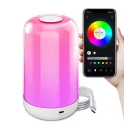 LED Night Light 7 Color Changing Smart Touch Control Bedside Table Lamp BT Re US