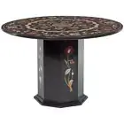 42" Marble Table Top PietraDura Inlay Work handmade With marble Stand