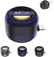 Coincidem Speaker,Circulatne Portable 5X Speaker Amplifier,Portable 5X Speake R Amplifie,Mini Portabl e Speake R,Mini Convenient Spea-KERS with 3.5mm and Type-C,Plug & Play (Blue,Type-C)
