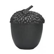 White Moose 11.5x15cm Resin Acorn Box Container w/ Lid Home/Room Decor Black