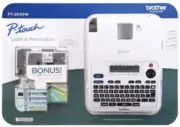 Brother PT-2040W P-Touch Home & Office Label Maker With Bonus Suppiies Included