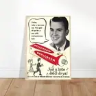 Retro Brylcreem Hair Product Advertisement Framed Poster 1950s Style