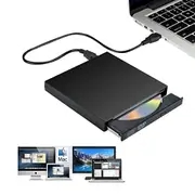 USB 2.0 Slim Protable External CD RW Drive Writer Player for Laptop Notebook PC Desktop Computer