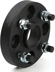 Wheel Spacers 2Pieces 20/25/30/35/40mm Wheel Spacers Conversion Adapter for PCD 4x100 to 4x108 4x110 4x114.3 4x120Customization Fees Automotive Wheel Adapters Spacers(2 Black 20mm)