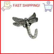Franklin Brass Dragonfly (1-Pack) Single Wall Hooks 1-Prong Coat/Hat Antique Pew