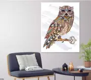 COLORFUL ROYAL OWL ART animals high quality Canvas painting Home decor