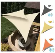 Sun Shade Sail Cloth Canopy ShadeCloth Triangle Square Rectangle Outdoor Awning