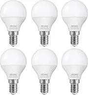 DiCUNO E14 Bulb, 5W Small Edison Screw Bulbs, 550LM, 50W Equivalent, Warm White 2700K, CRI90, SES LED Light Globe for Home, Pack of 6