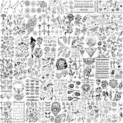 EGMBGM 52 Sheets Tiny Small Temporary Tattoos For Kids Boys Girls, Tribal Animals Butterfly Anchor Compass Tattoo Stickers For Men Women, 3D Cute Flower Fake Face Tatoo Kits Sets For Neck Arm Hands