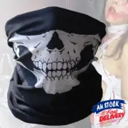 Skeleton Ghost Scarf Bandana Face Shield Mask Skull Head Horror Headwear Neck