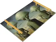 WOIWB Three Alien Vanity Tray for Countertop Decorative Acrylic Bathroom Tray Makeup Perfume Organizer Dresser Tray 7.87 x 11.81 inches
