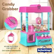Mini Candy Grabber Carnival Claw Machine Vending Arcade Prize Game Kids Toy Pink