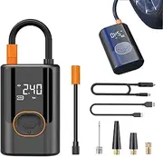 A ircore S1 Smart Portable Tire Inflator, 50 Psi Air Pump, Digital Display, Auto Shut-Off, Mini Air Pump for Cars, Bicycles, Motorcycles, with USB Power Bank & Led Light (1Pcs)