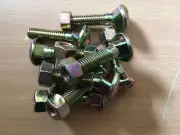 `10 High Tensile Cup Head Bolts 1/2" x 1 1/2" U.N.C.