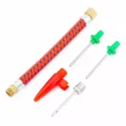 5pcs Schrader Presta Needle Extension Hose Universal Nozzle Inflator Adaptor Kit